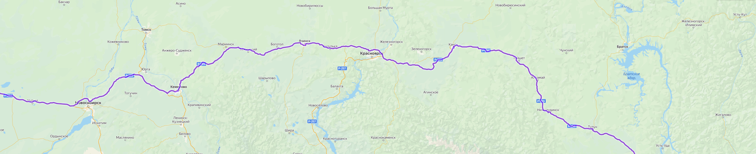 Доставка грузов из Парфино - карта транспортной логистики